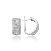 Silver Full Circle Earring